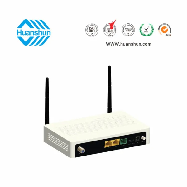 HSOS111762GNW FTTH 終端（XPON ONU WIFI，WDM CATV）（GE+FE+2*2WIFI+WDM+CATV NE)